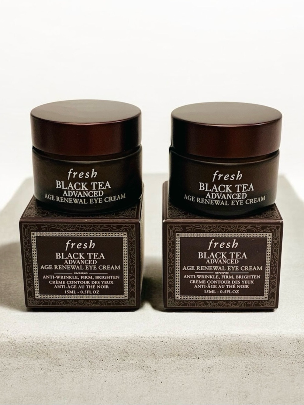 Lot of 2 Fresh Black Tea Advanced Age Renewal Eye Cream 15 mL/0.5 fl oz Sealed!